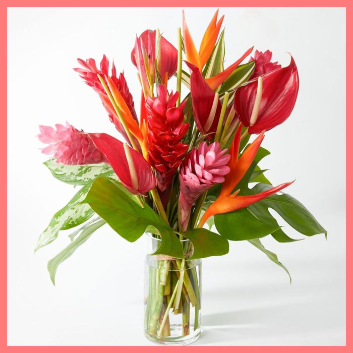 Red Jungle Tropical Bouquet